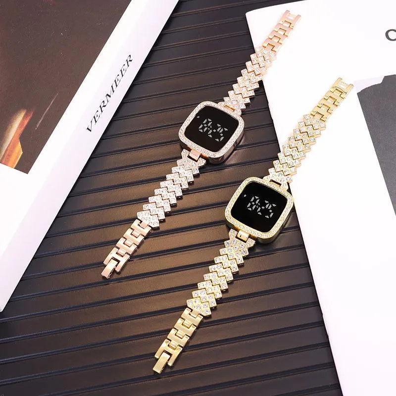 Women's Crystal luxury Watch Square Dial