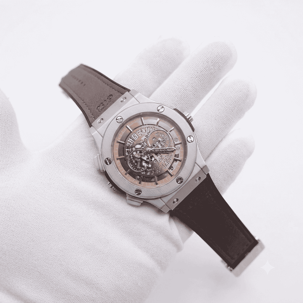 HB Premium Skeleton Dial Watch
