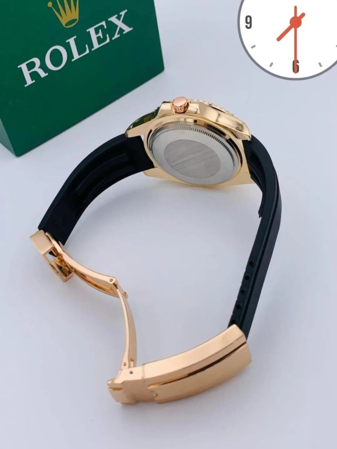 Men's Rolex Submariner Gold Black Watch