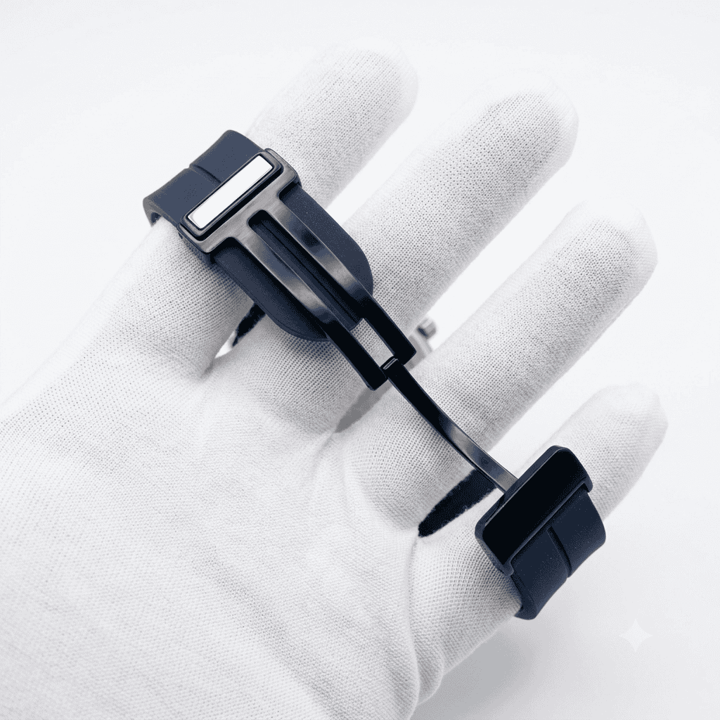 Oath Cougert Navy Blue Magnet Lock Luxury Watch