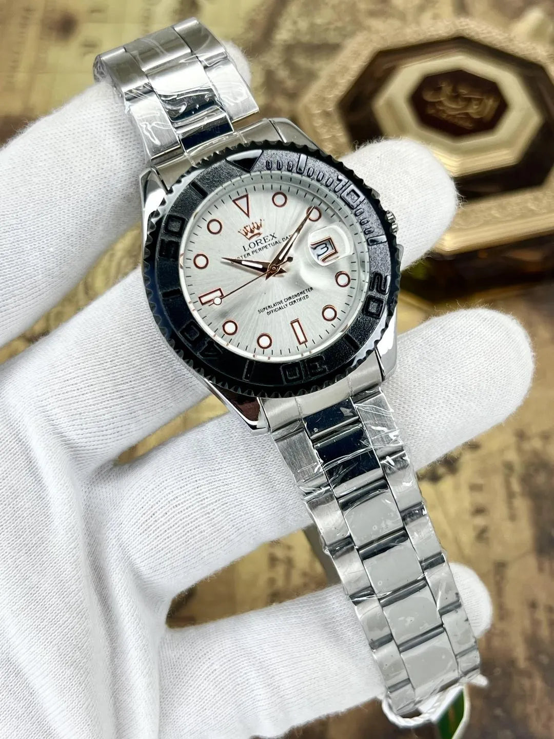 Men's premium Date stainless Rolex watch