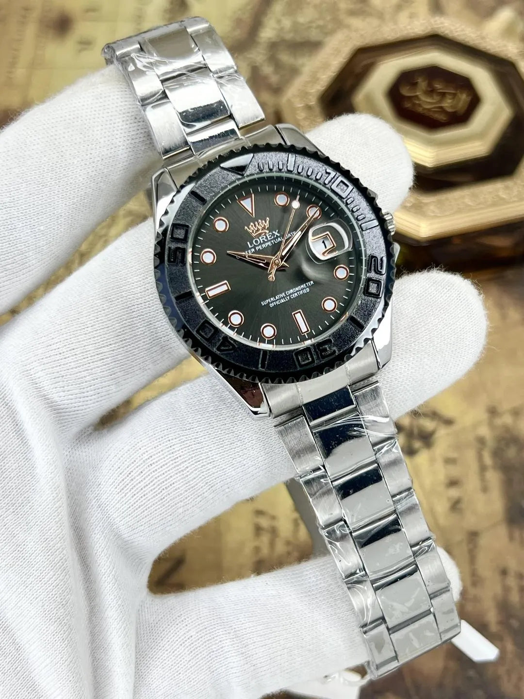 Men's premium Date stainless Rolex watch