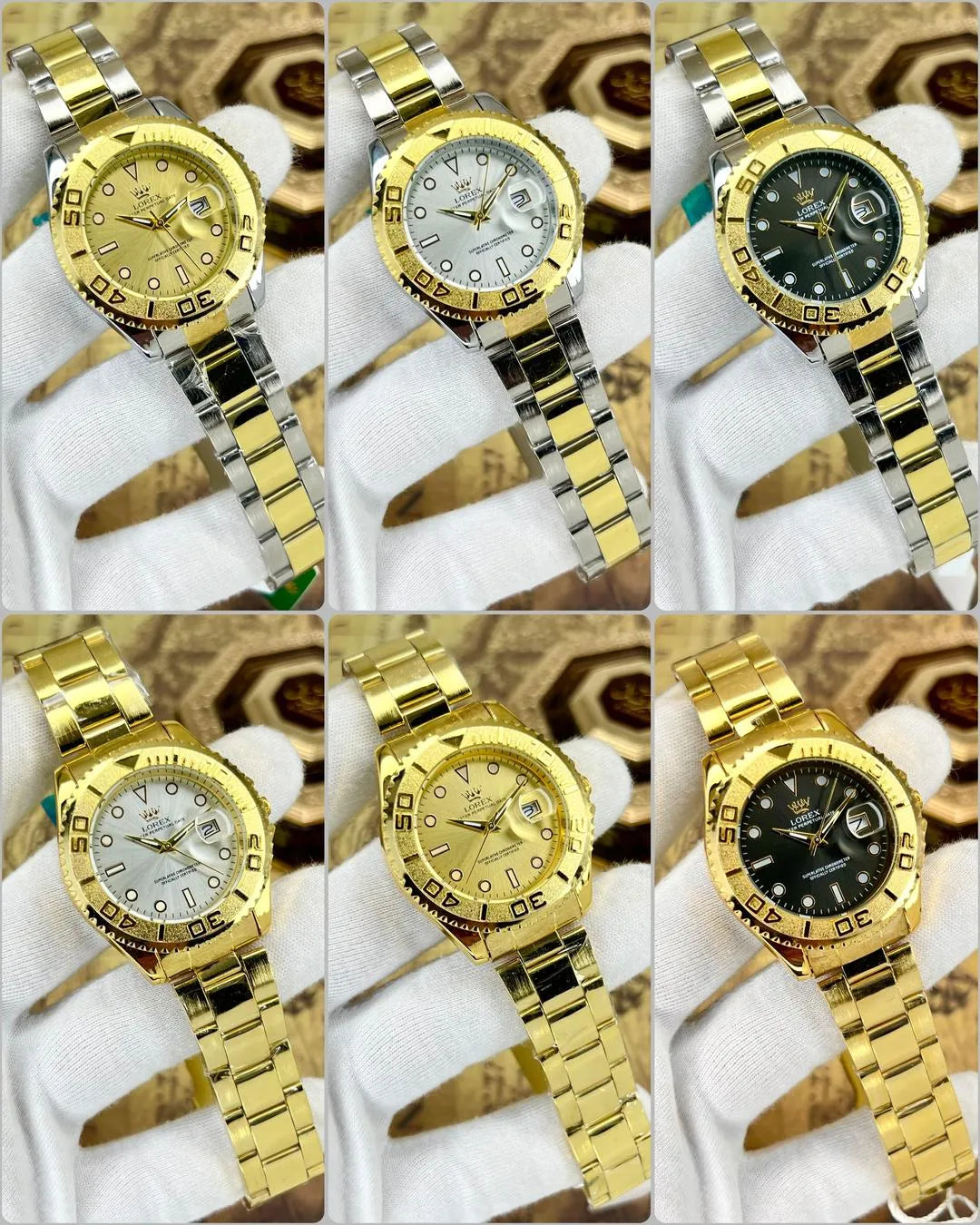 Men's premium Date stainless Rolex watch