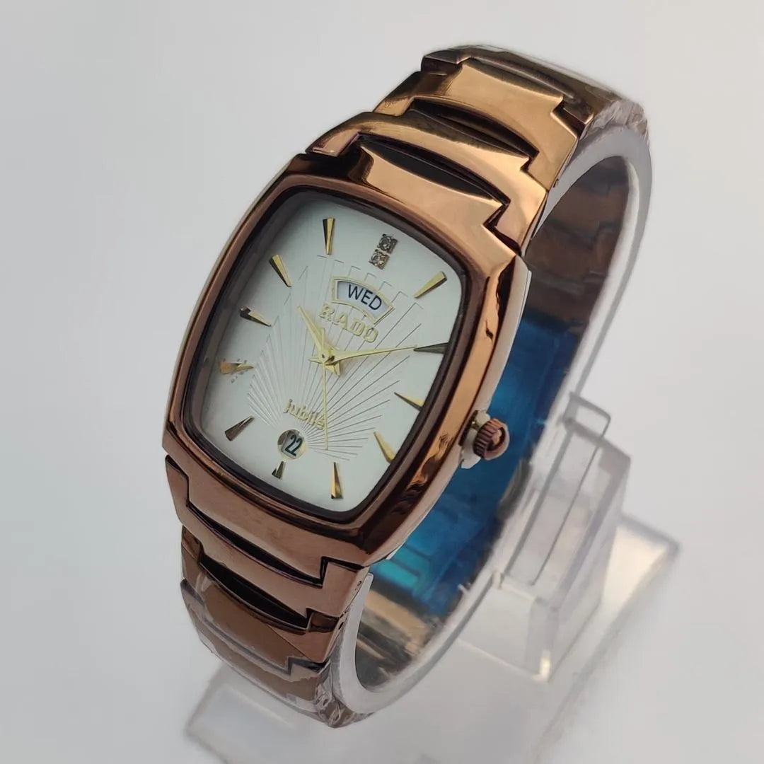 Men's Rose Gold Stainless steel Analogue Rado watch