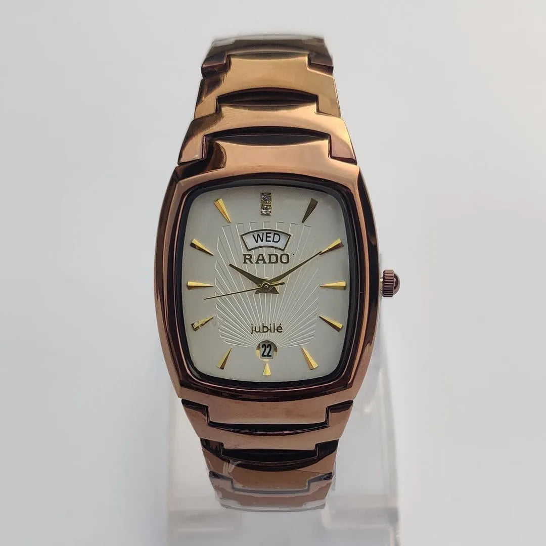 Men's Rose Gold Stainless steel Analogue Rado watch