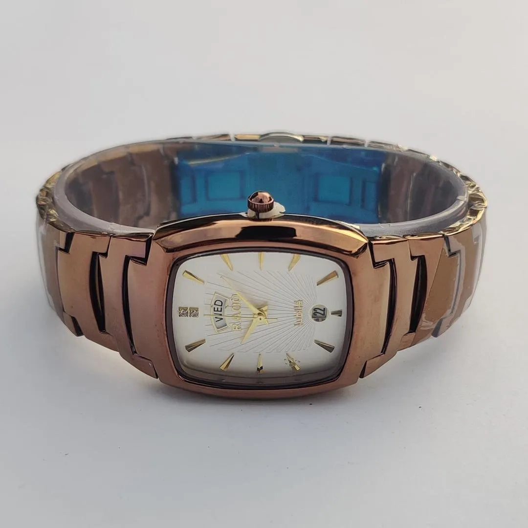 Men's Rose Gold Stainless steel Analogue Rado watch