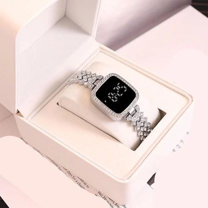 Women's Crystal Watch Square Dial