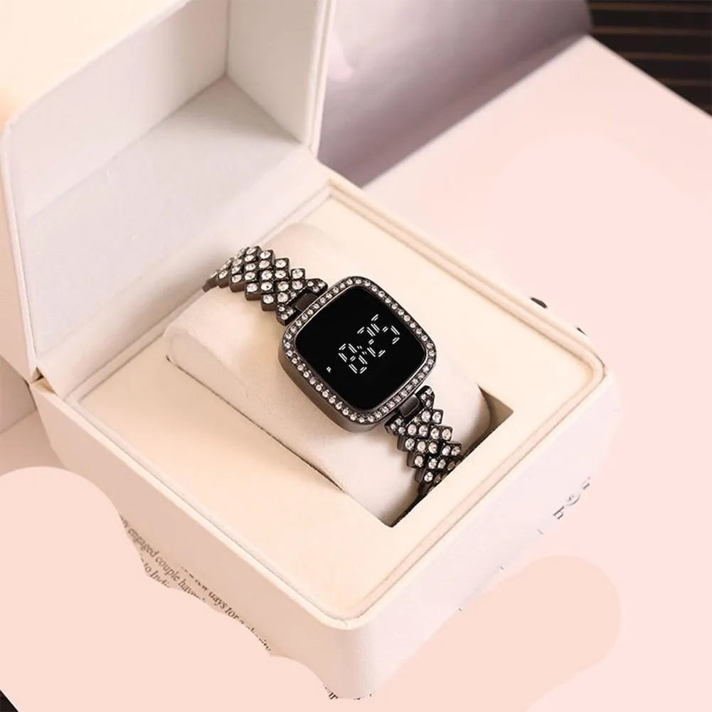 Women's Crystal Watch Square Dial