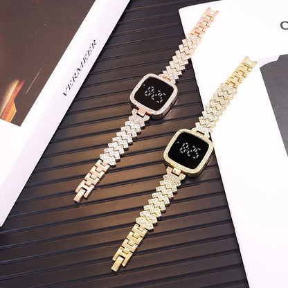 Women's Crystal Watch Square Dial