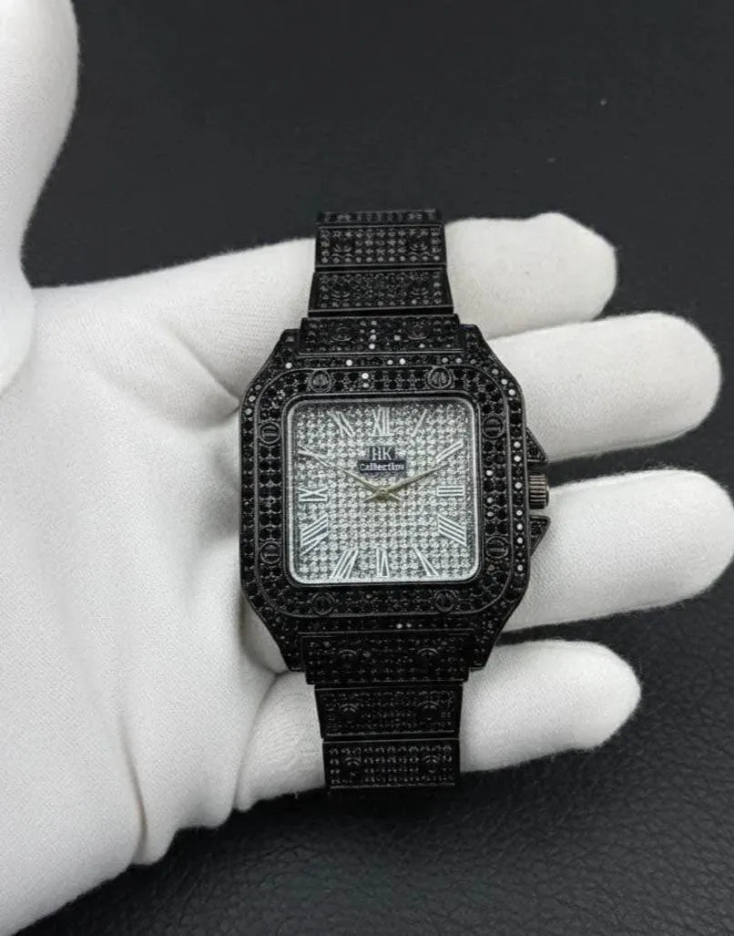 Luxury Diamond Rhine stone watch stone gold Chain Strep