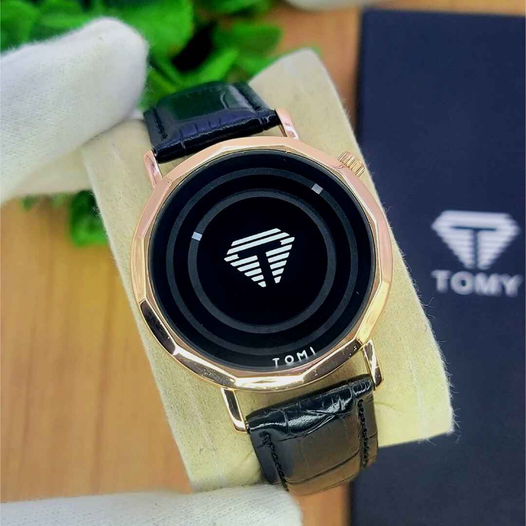 TOMI Premium  Leather Watch - Elegant Men's Wrist Watch
