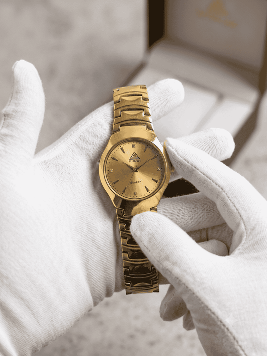 WIRAI Elegant Gold Quartz Watch – Slim Stainless Steel Timepiece