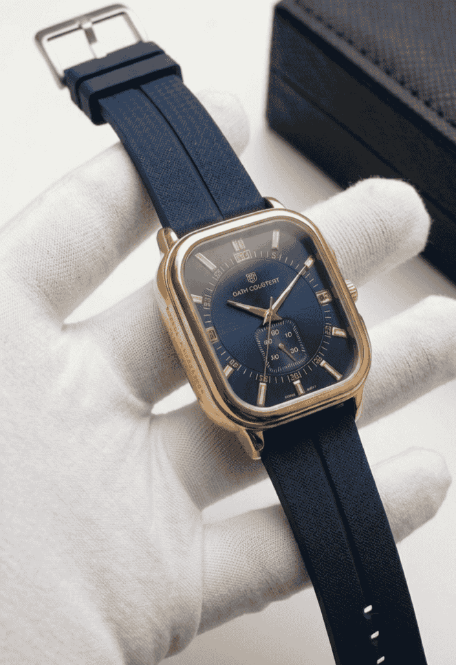 Oath Cougert Navy Blue Magnet Lock Luxury Watch
