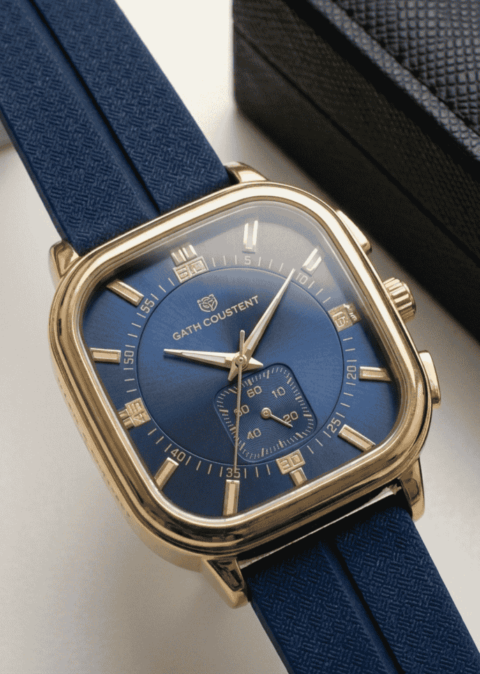 Oath Cougert Navy Blue Magnet Lock Luxury Watch