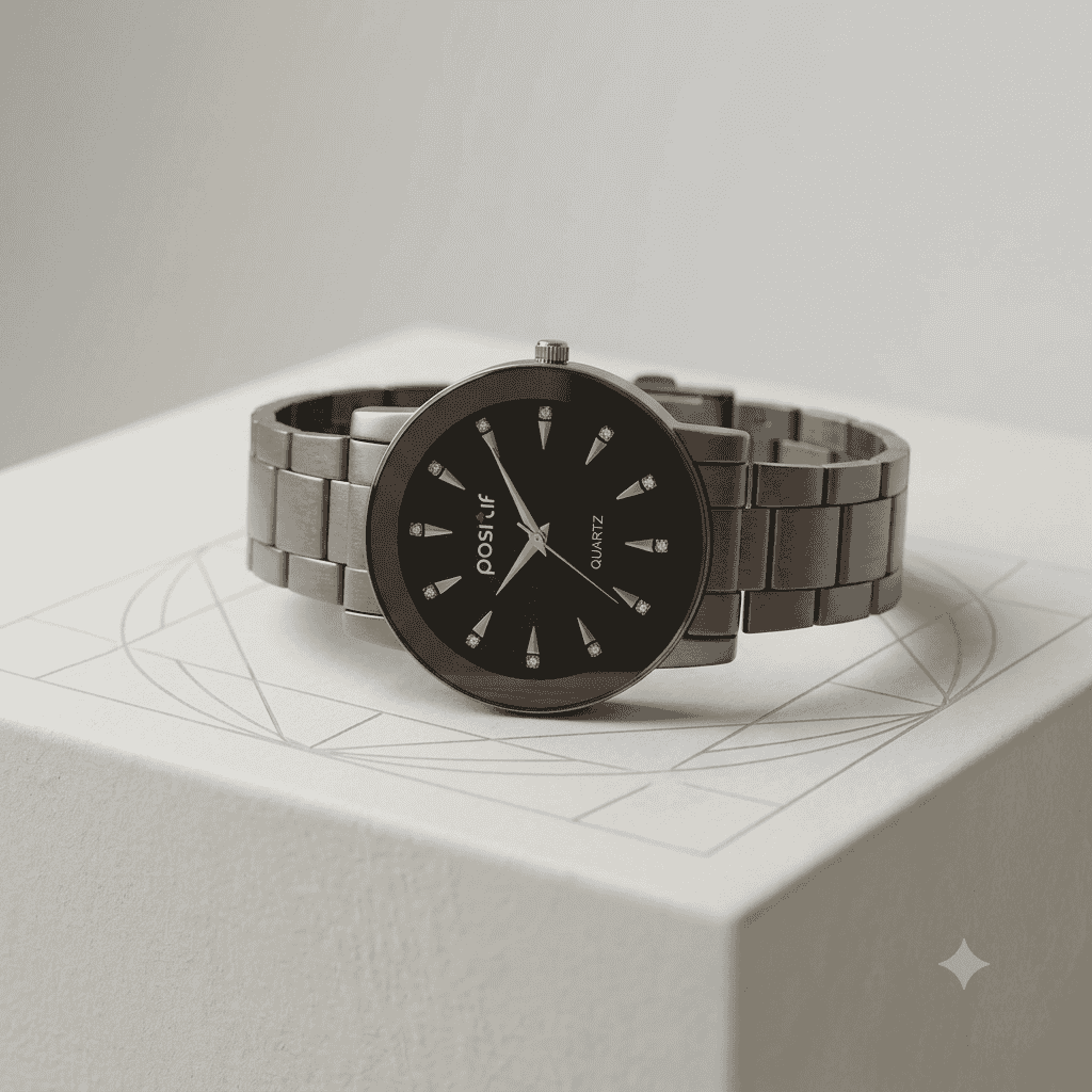 Men's Postif Grey strap chain Watch