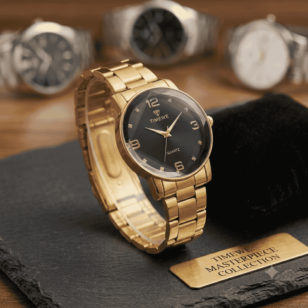Men's Postif Grey strap chain Watch