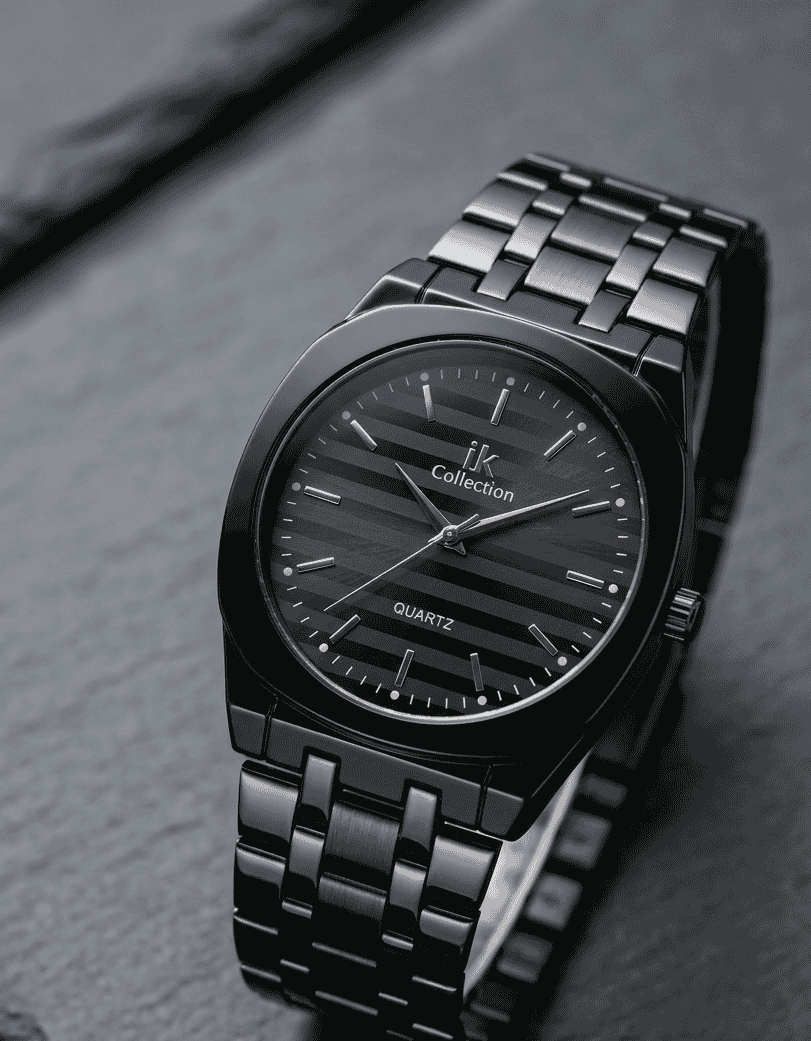 Royal Wrist Stainless Stripe Texture Dial Quartz Watch
