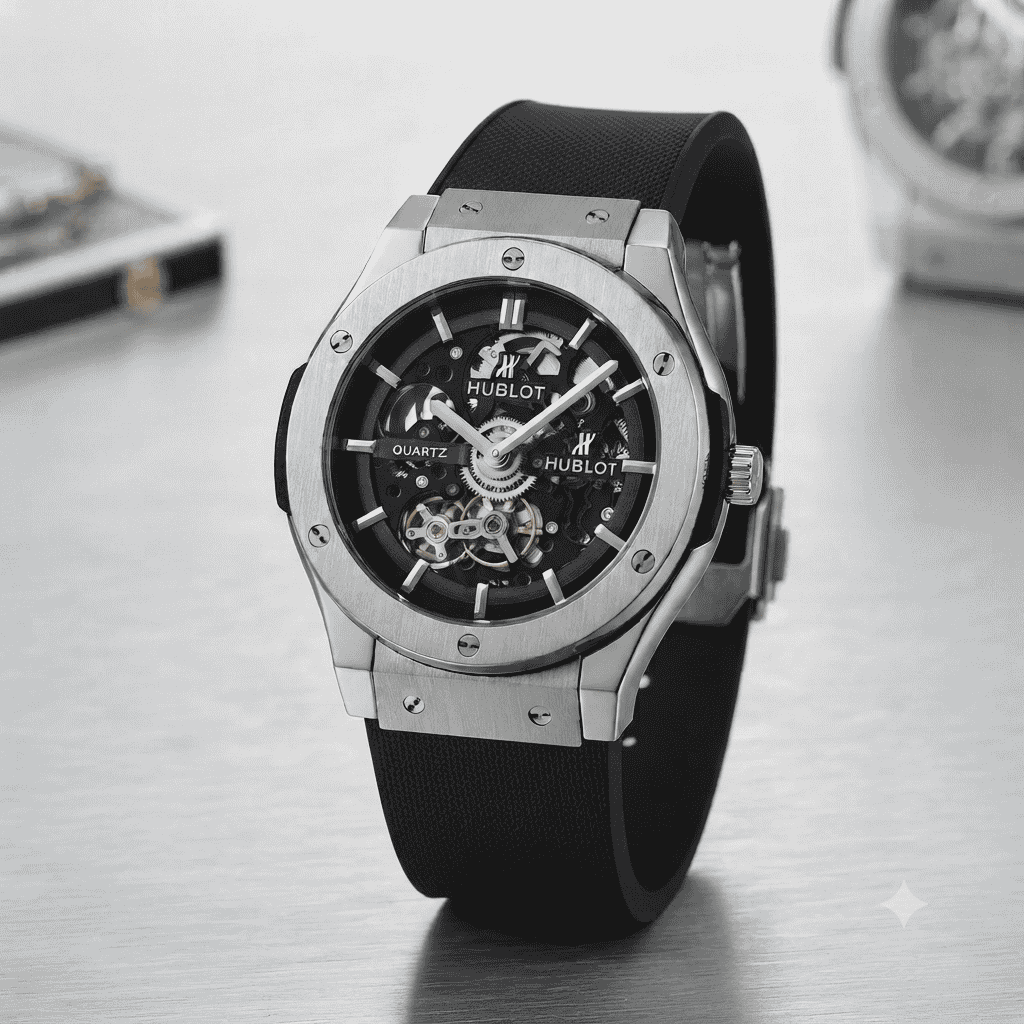 Hublot Style Luxury Chronograph Men's Watch