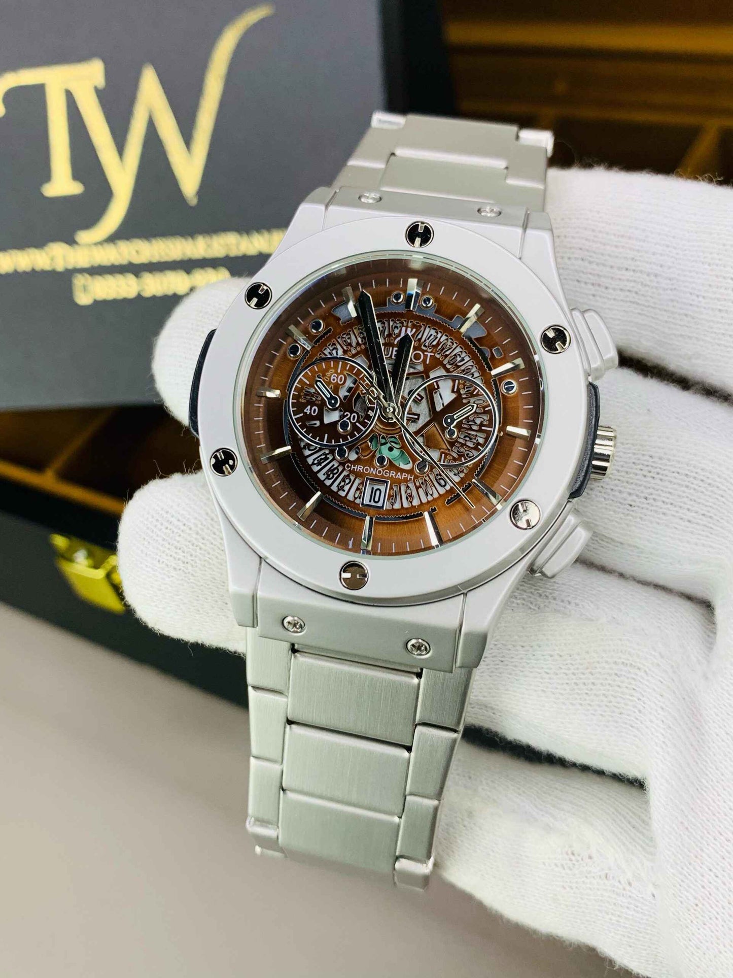 HB spider Brown dial Watch