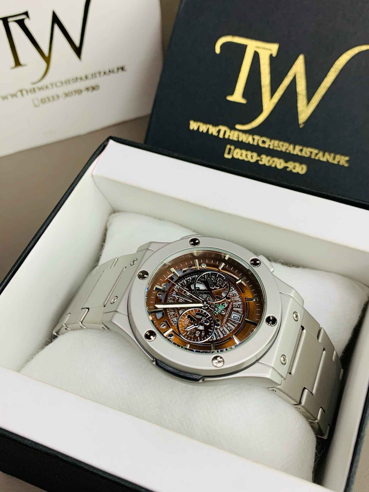 HB spider Brown dial Watch
