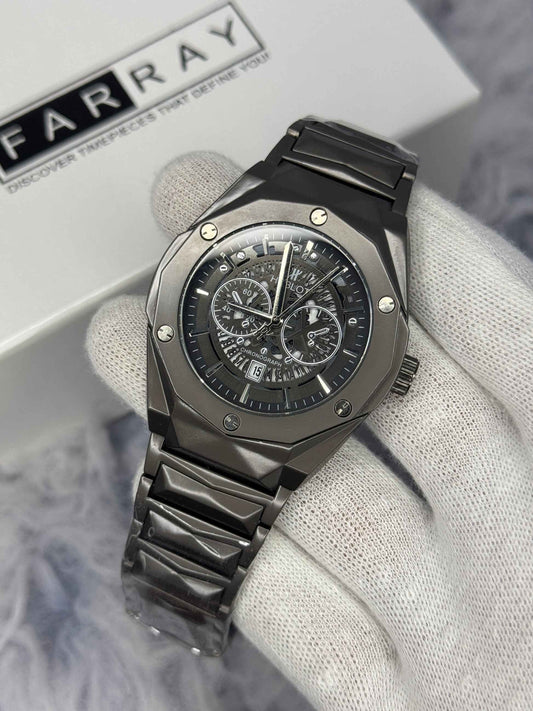 Hublot Smart Lock Skeleton Chronograph Watch for Men