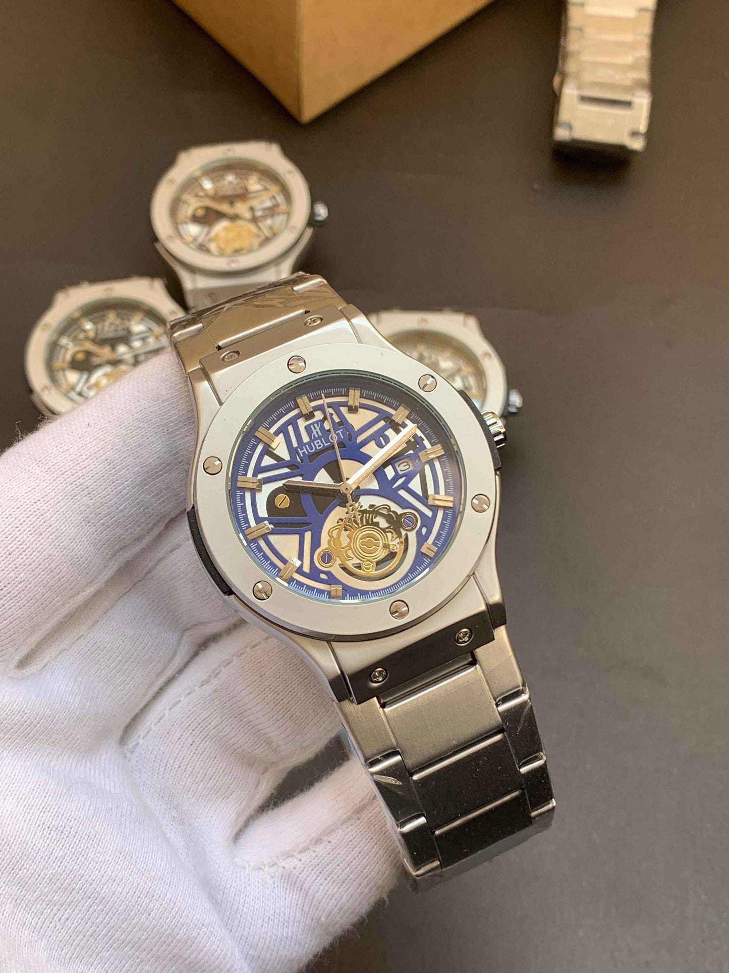 Hublot spider blue dial Watch
