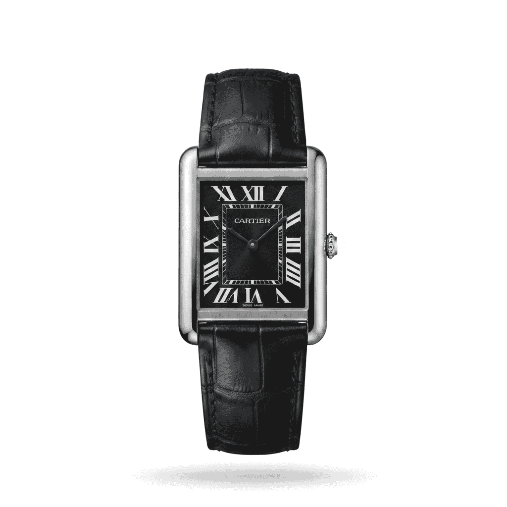 Cartier Tank Classic Luxury Leather Strap Watch