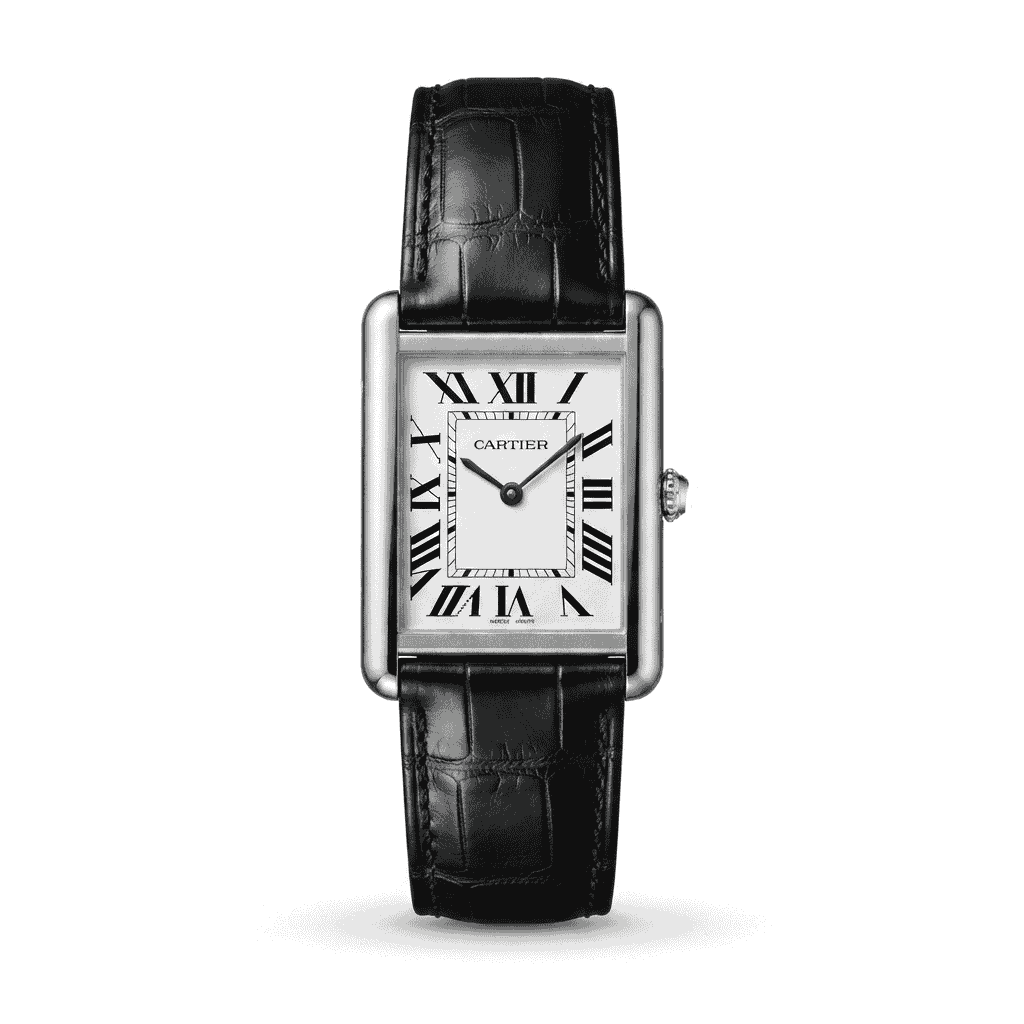 Cartier Tank Classic Luxury Leather Strap Watch