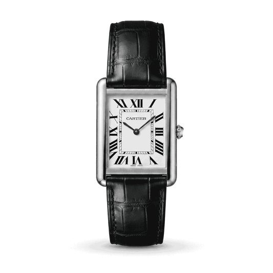 Cartier Tank Classic Luxury Leather Strap Watch