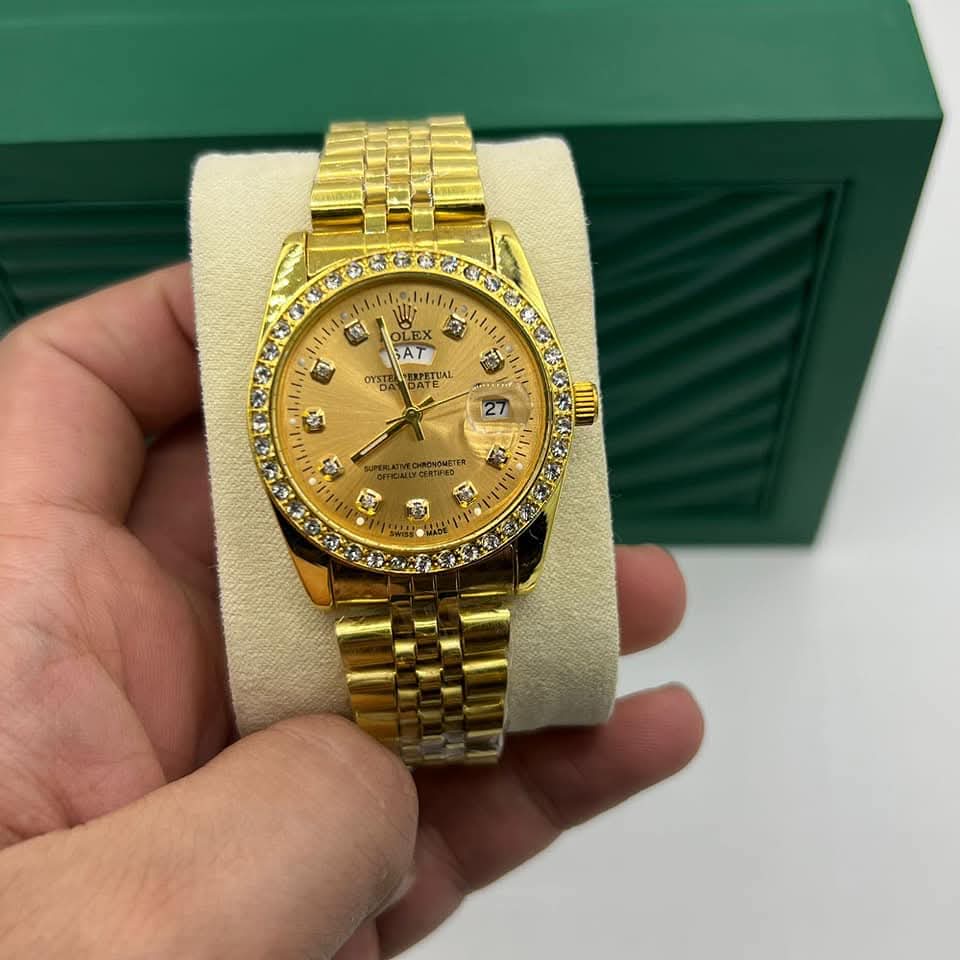 Mens Rolex With Date & Calnder Watch