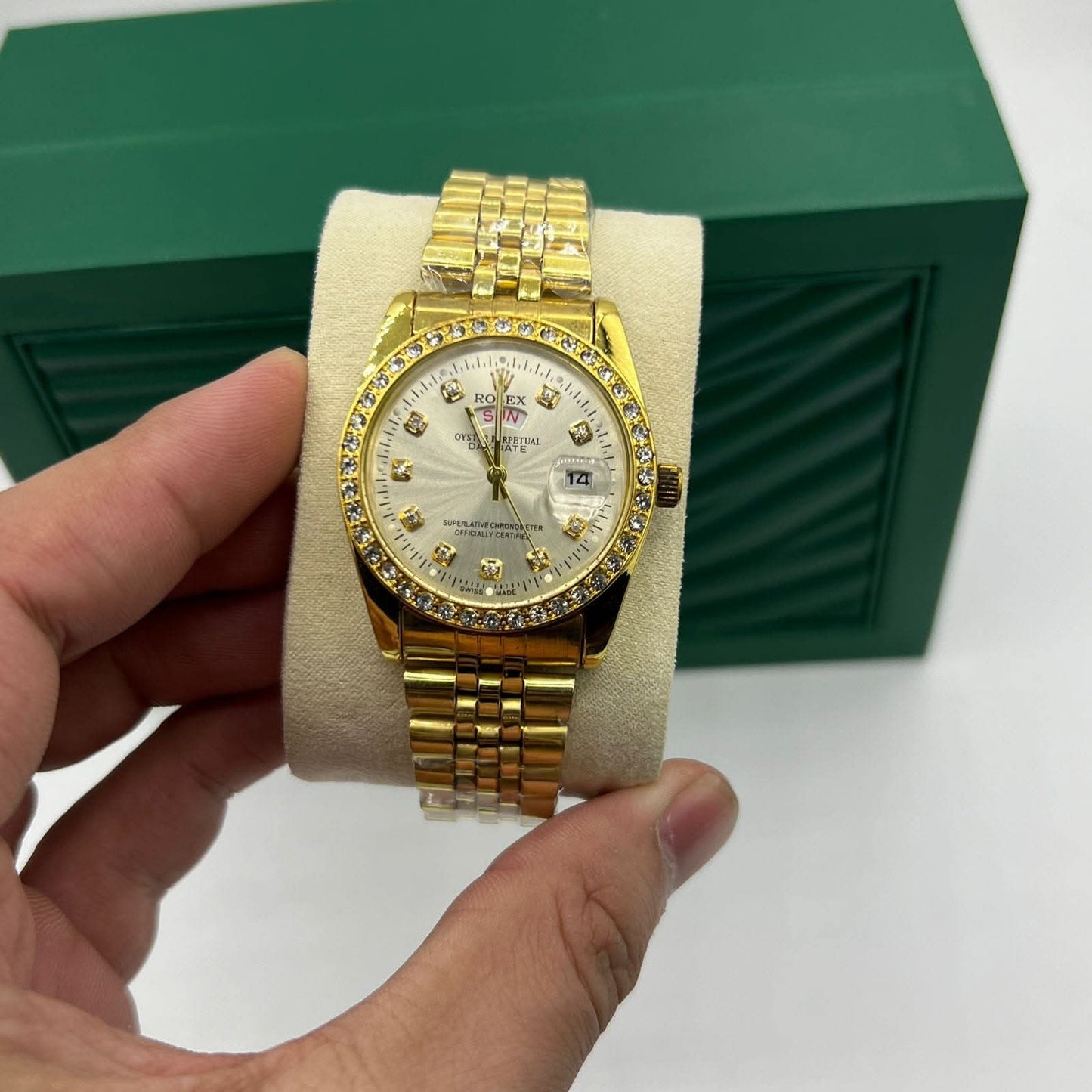 Mens Rolex With Date & Calnder Watch