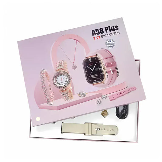 A58 Plus 6 in 1 Smart Watch