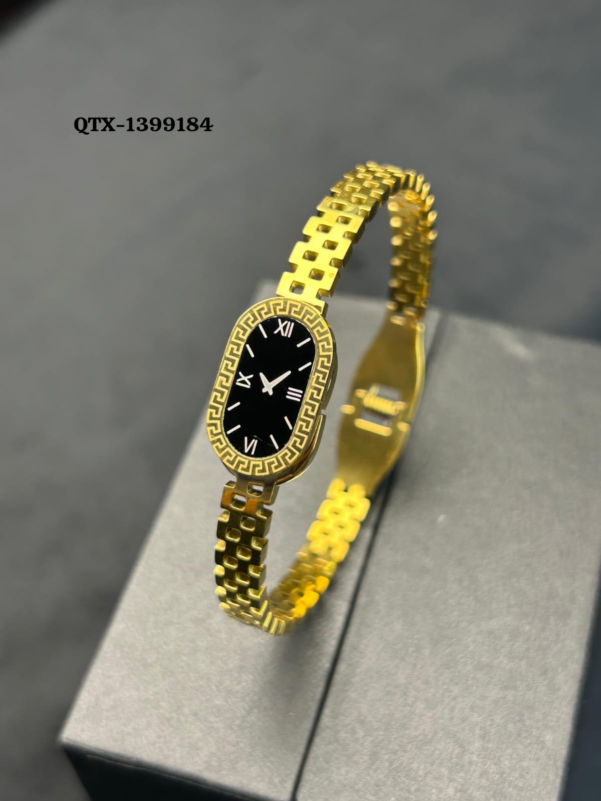 Fake Watch Handcuff Bracelet for Women – Stylish Gold Wrist Watch