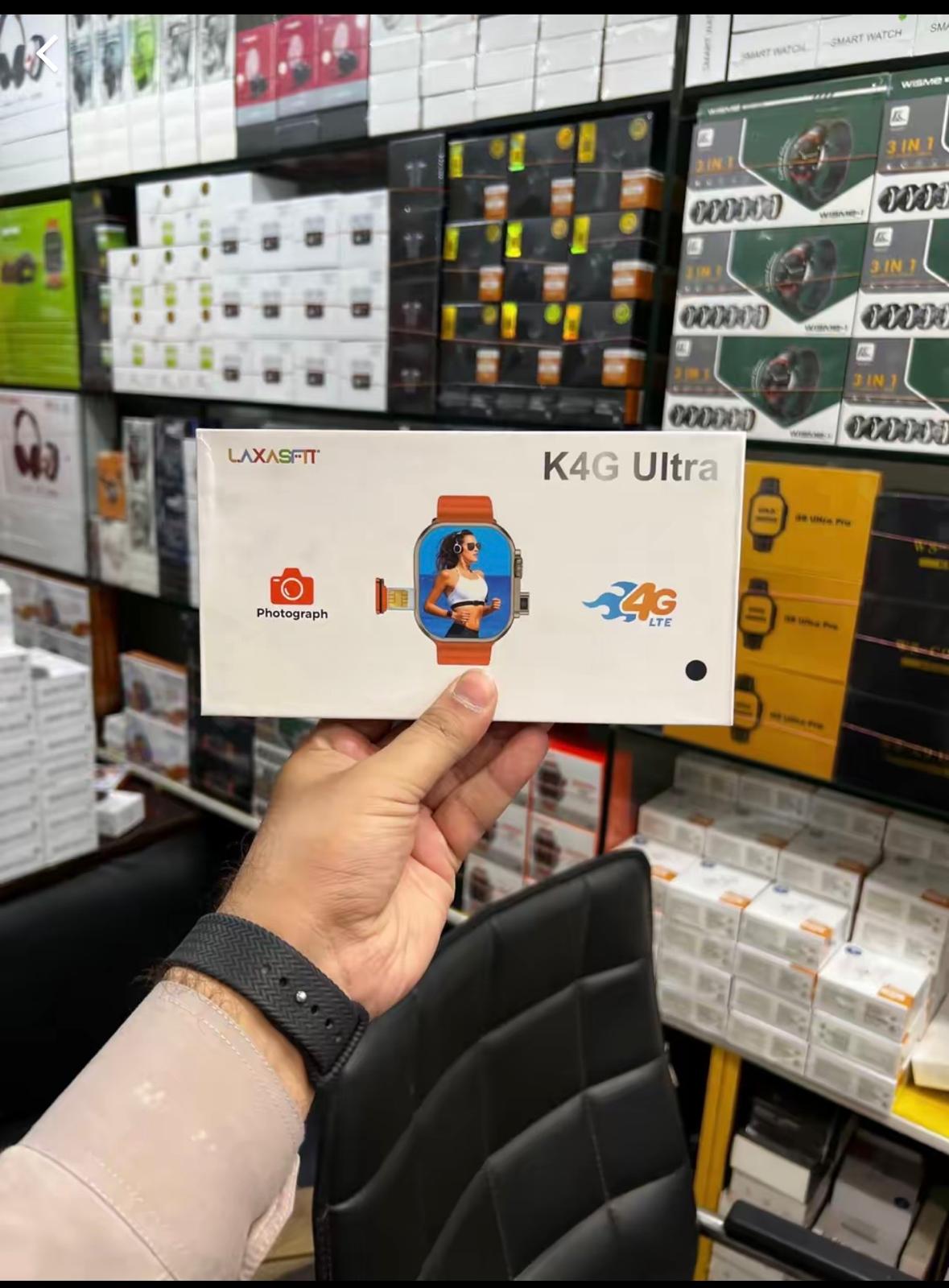 Laxasfit K4G Ultra Smartwatch with Sim support